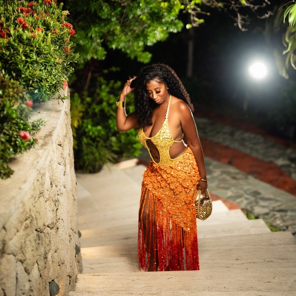 Workfrombeach Crochet Maxi Dress - Picture 2 of 5